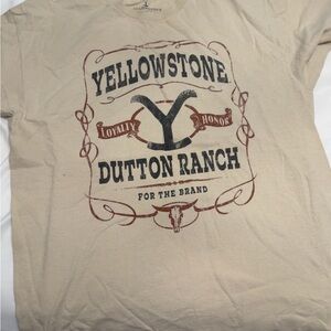 Yellowstone Dutton Ranch Beige T-Shirt
